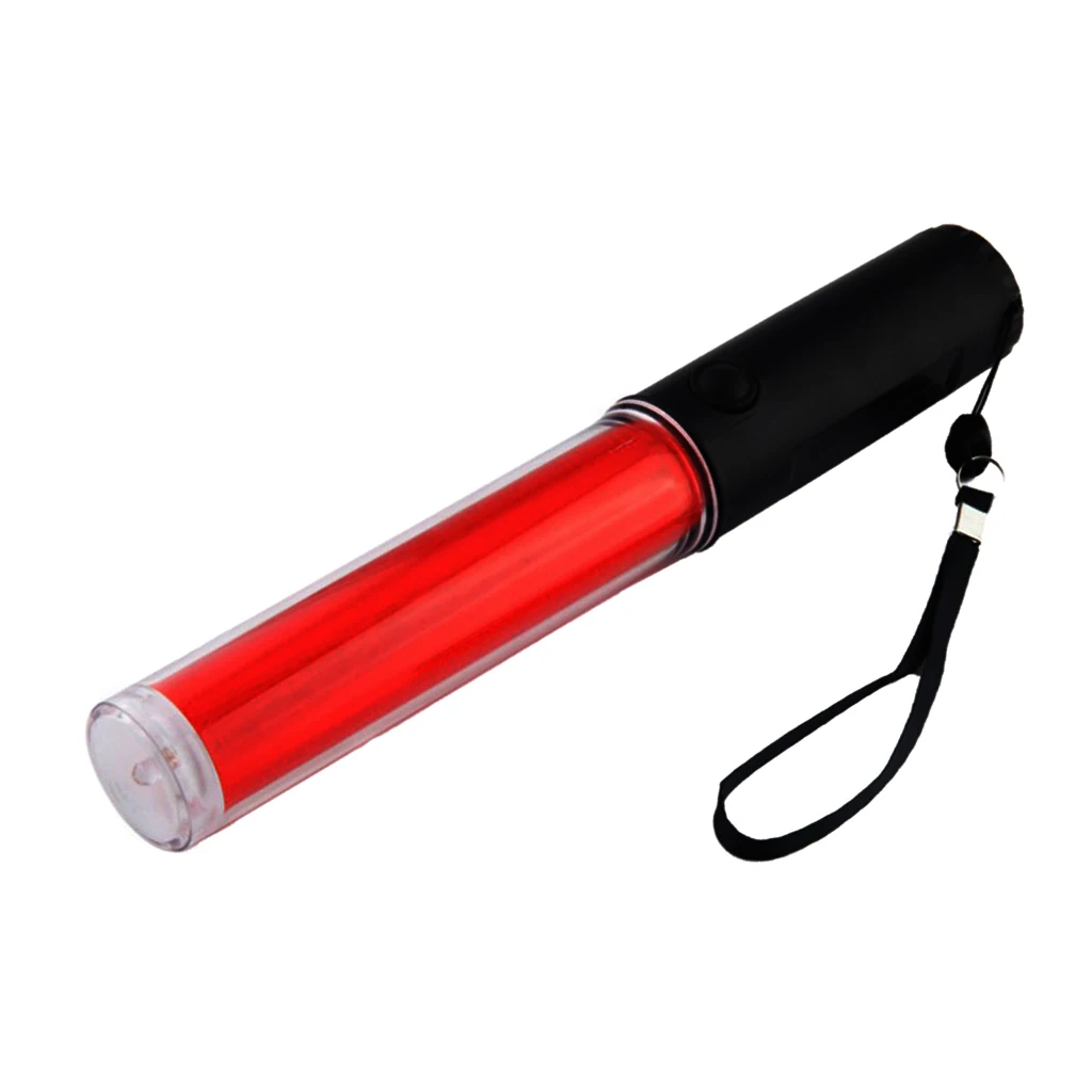 10 Inch Signal Traffic Baton LED Flashlight with Two Flashing Modes