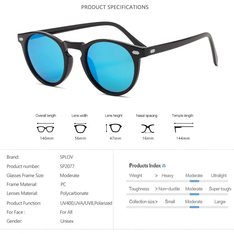 New Fashion Men Women Sunglasses Round TAC Lens TR90 Frame Brand Designer Driving Sun Glasses Oculos De Sol UV400