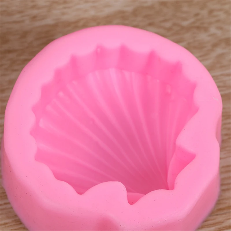 Aomily 3D Ocean Shell Silicone Chocolate Mould Heart Love Soap Mold Candle Polymer Clay Molds Crafts DIY Forms Soap Base Tool