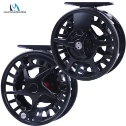Maximumcatch DX 5/6/7/8WT Aluminum Fly Reel Right and Left-handed Fly Fishing Reel Black Color Fishing Reel