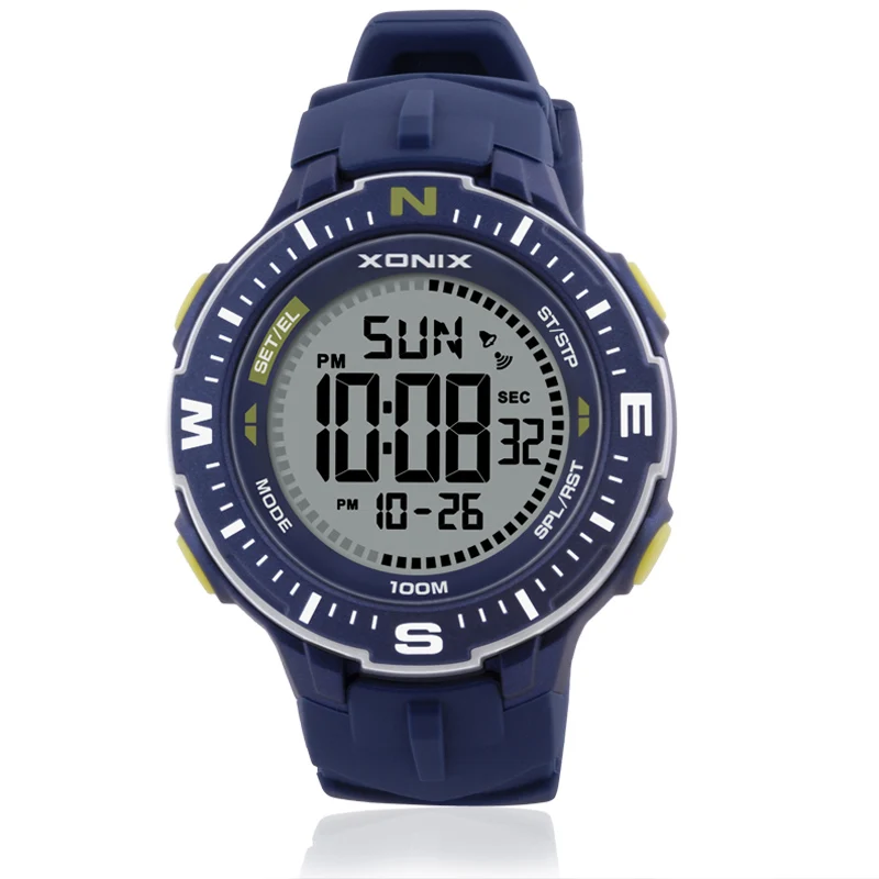 Hot!! Fashion Men Sports Watches Waterproof 100m Outdoor Fun Multifunction Digital Watch Swimming Diving Wristwatch Montre Homme