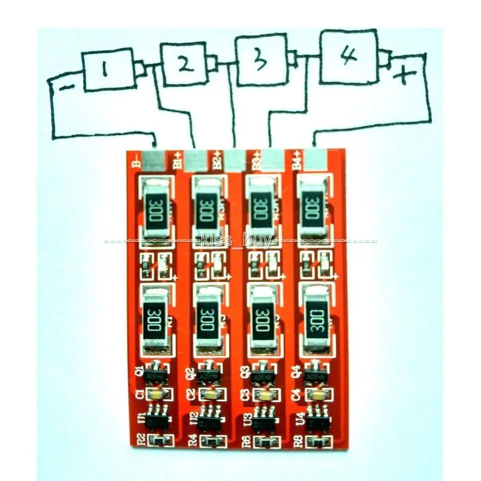 1s 2s 3s 4s komórka 3.2V LiFePo4 bateria litowa BMS ładowanie płyta ochronna W bilans zrównoważony 3.6v prąd 360mA 500mA 1.5A