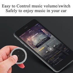 Newly Remote Photography Music Play Remote Control Protable Wireless Bluetooth Media Button Car Motorcycle For All Smart Phone