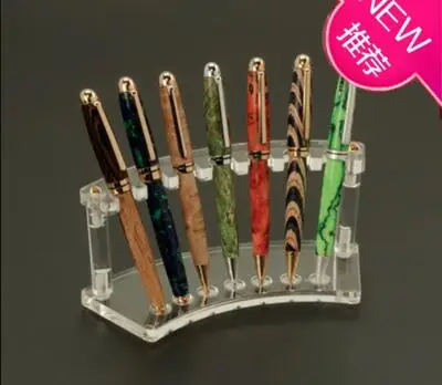 

Customized 456789 pen display stand transparent plexiglass pen stand exhibition pencil pen brush display rack