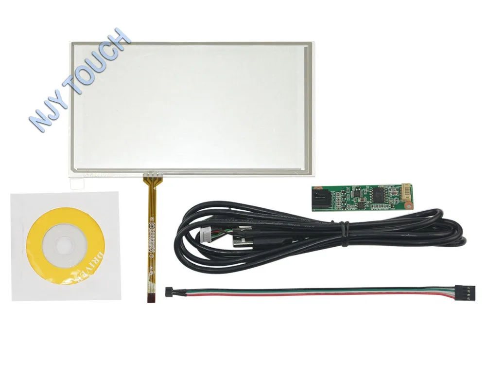 6.2 Inch 4 Wire Resistive Touch Screen Panel USB Kit For TFT TM062RDH03 LCD Screen