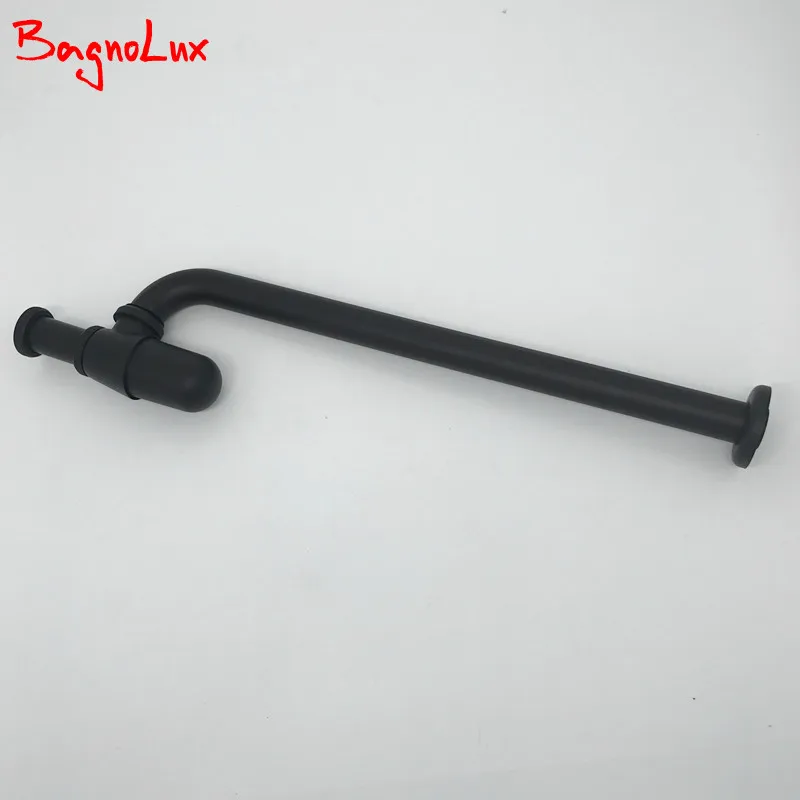 BagnoLux Wholesale Siphon Bottle Trap Basin Waste Drain Mixer P-Trap Pipe Bathroom Accessories Deck Mounted Plumbing Tube 0421