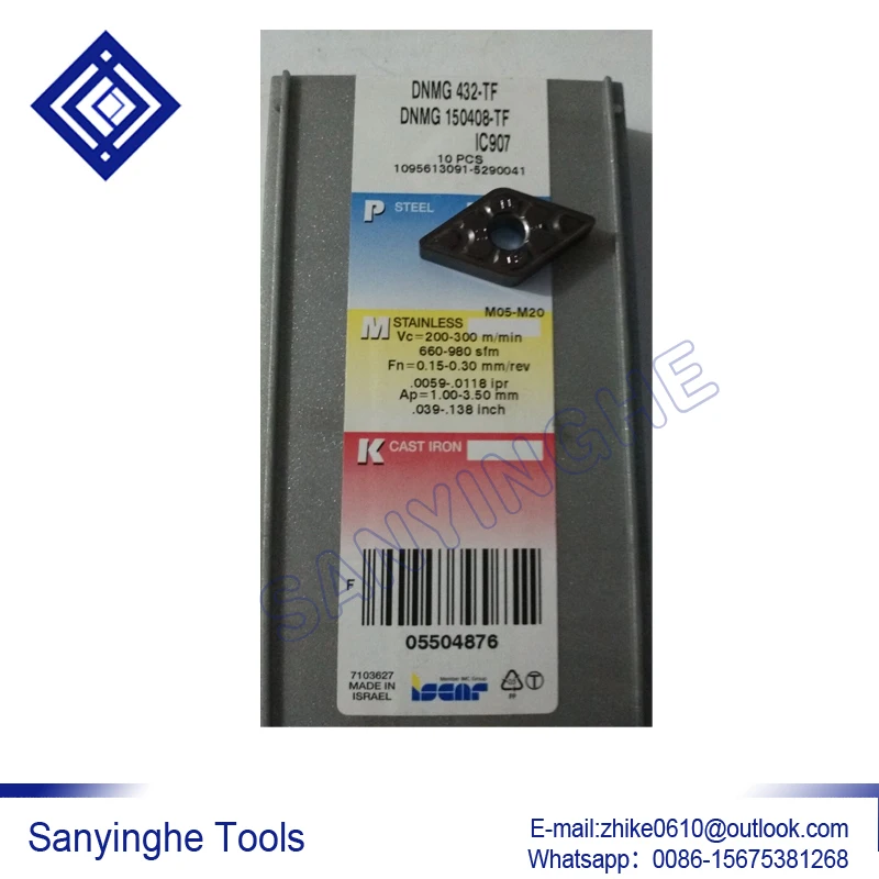 50 قطعة/السلع DCMT11T304-SM IC907 / DCMT11T308-SM IC907 cnc كربيد تحول إدراج