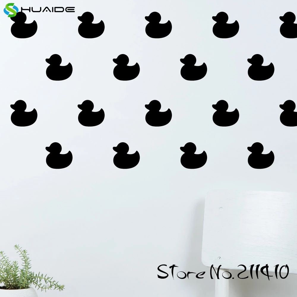 40pcs/set Duck Wall Pattern Decal Sticker DIY Wall Stickers For Kids Room Boy Bedroom Wallpaper Adesivo de parede Mural A365