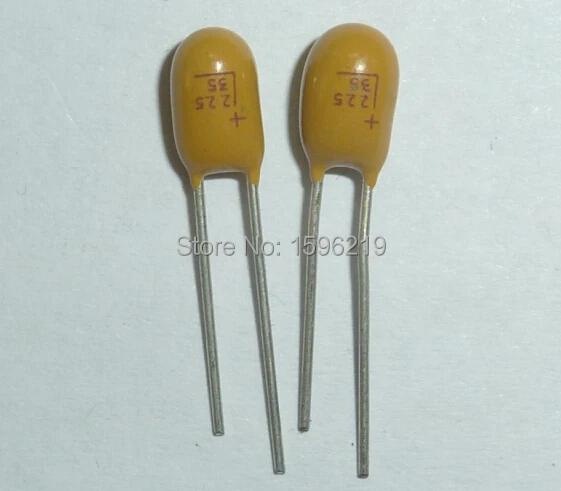 

50pcs Tantalum capacitor 2.2uF 35V 225 Brand New 35V2.2uF DIP Radial