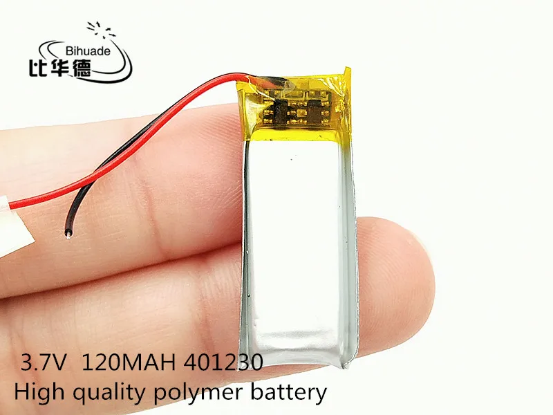 Li-Po 10pcs [SD] 3.7V,120mAH,[401230] Polymer lithium ion / Li-ion battery for TOY,POWER BANK,GPS,mp3,mp4,cell phone,speaker