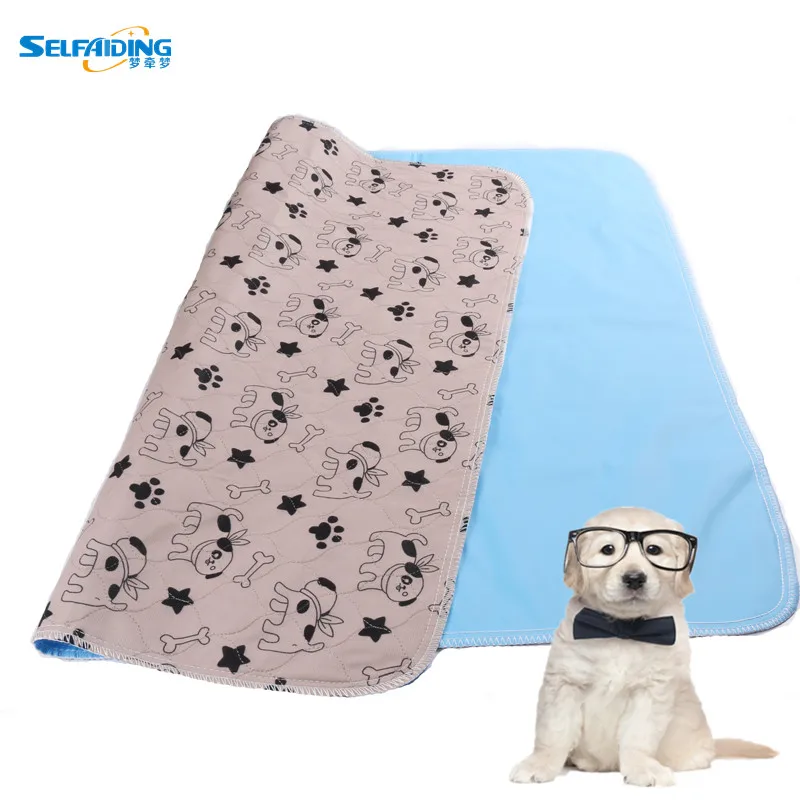 

3 Sizes of Washable Reusable Pet Pee Pads for Dogs Tapis Pour Chien Alfombra Para Perro