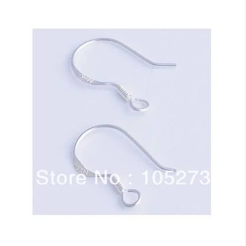 

New Arriver 40 Pairs 925 Silver Bail Coil Earrings Hooks Jewellery Findings / Making Hot Sale New Free Shipping