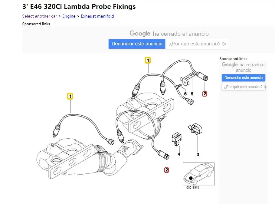 

for BM E46 320ci oxygen sensor e46 Lambda Monitor sensor 320ci Regulating lambda probe 11781742050 11781433940 total 4 pcs