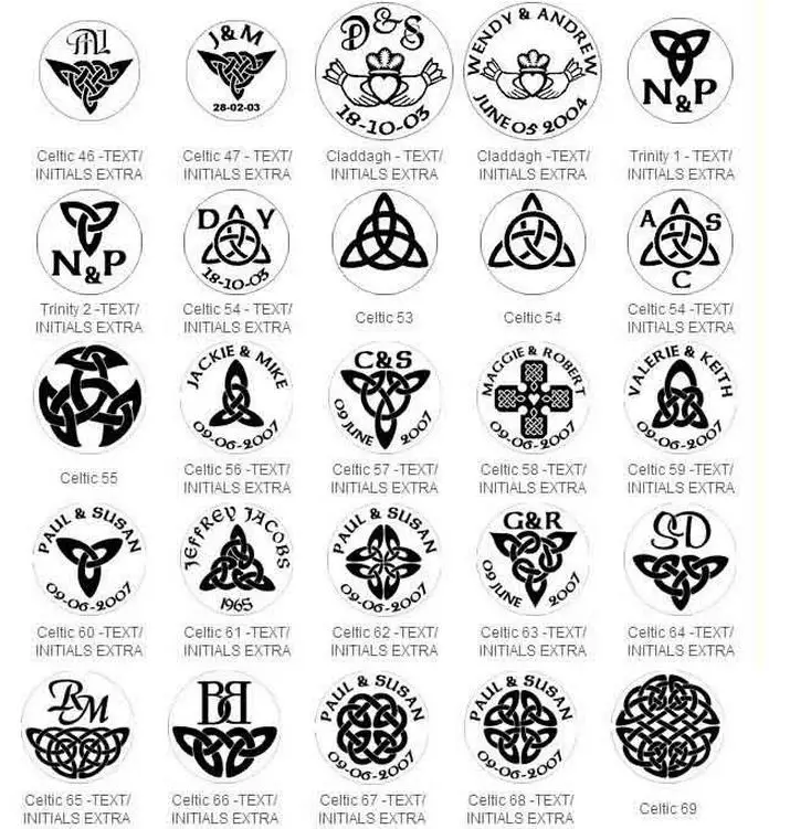 Celtic Wax Seal Stamp Without Handle DIY Ancient Seal Retro Stamp Wedding Invitation Antique Stamp head