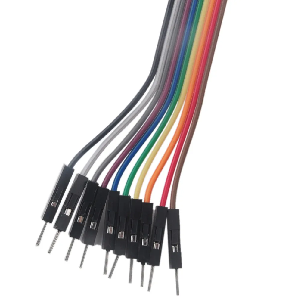 10Pcs/Set Alligator Clip to Dupont Wire 10pin 20cm Male, Crocodile Clip for Test Lead ,For Arduino Raspberry pi