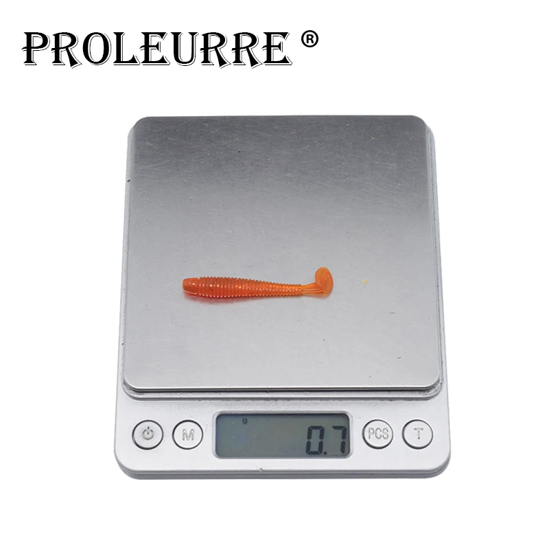 Proleurre Saturn Worms 0.7g 4.5cm Soft Baits Carping Fishing T Tail Silicone Maggot Worm Wobblers Pesca Fishing Accessories