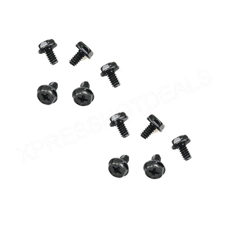 10pcs PCI Slot Cover Dust Filter Blanking Plate Hard Steel Black w/screws