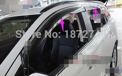 

Sun Window Visor Vent Deflector Rain Shield For Mitsubishi Outlander 2013 2014