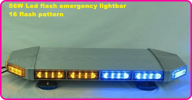 

Higher star 73cm 56W Led car warning mini lightbar,emergency light bar,strobe light for ambulance fire truck,,waterproof