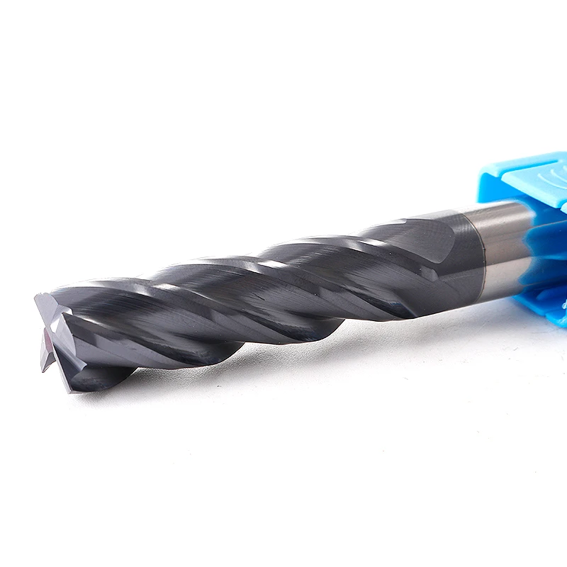 ZGT değirmen freze araçları freze kesicisi HRC50 4 flüt Metal kesici alaşım karbür End Mill Tungsten çelik freze kesicisi 1mm 2mm 3mm