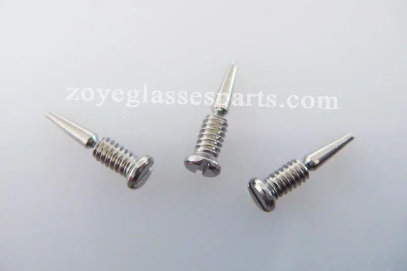 screws for glasses spring hinges,self aligning screws for eyeglass spring hinge snap off screws for eyewear M1.4*2.6