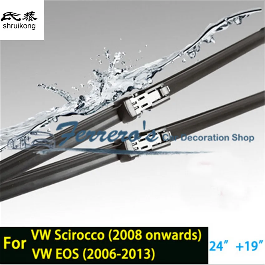 Wiper blades for 2008-2018 Volkswagen Scirocco 137, 138 and 2006-2015 EOS 1F7, 1F8 24