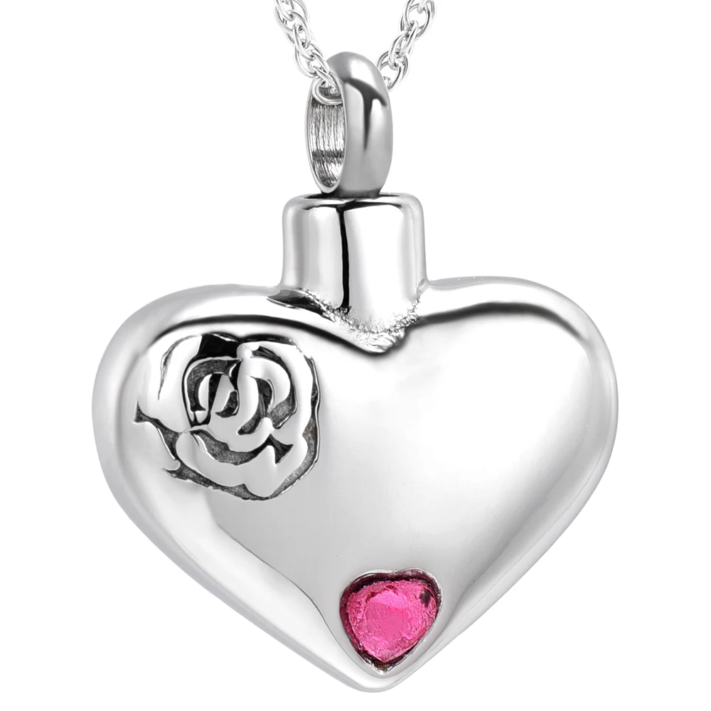 Love You Forever Heart Urn Jewelry Stainless Steel Cremation Urn Necklace For Ashes Keepsake Jewelry with free Engravable