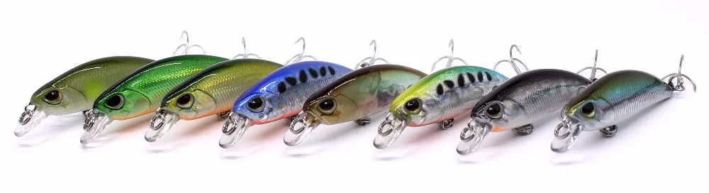 AOCLU Kleiner sinkender Wobbler, Jerkbait, 50 mm, 4,0 g, harter Köder, Minnow-Köder für Küstenforellen, Barsch, Felsen, Boot, Angeln, frisches Salzwasser – Detail 17