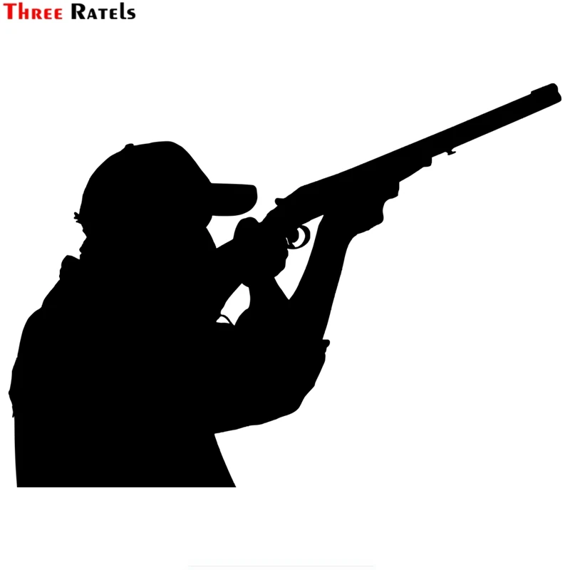 Three Ratels TZ-1475#15x20.5cm Wild Goose Hunter Car Stickers Funny Auto Sticker Decals