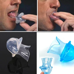 1PCS Silicone Transparent Tongue Cover Anti Snoring Device Snore Stopper Sleeping Aid Help Oral Care Mouth Tongue Brace