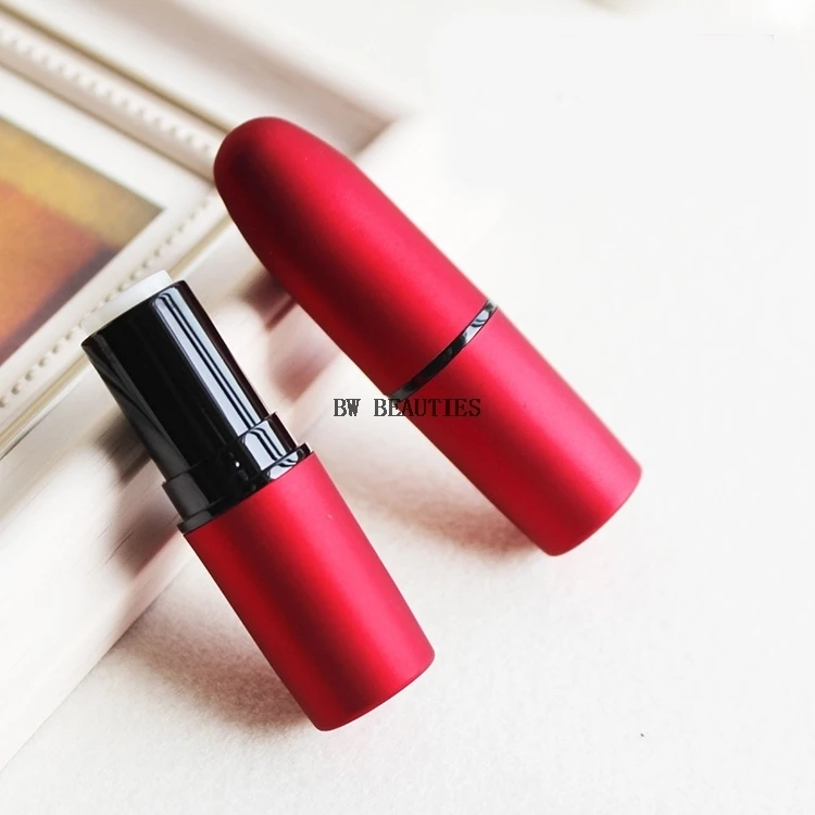 1000Pcs/Lot empty red bulet shape lipstick tube for lip rouge case DIY cup size 12.1mm Refillable Bottle