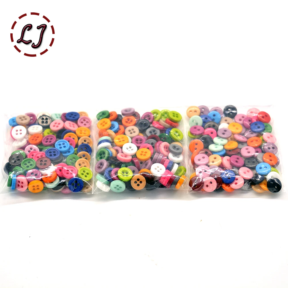 New Resin Sewing Button Round 9mm( 0.34in) Dia accessory scrapbooking for child cloth Candy color child button DIY