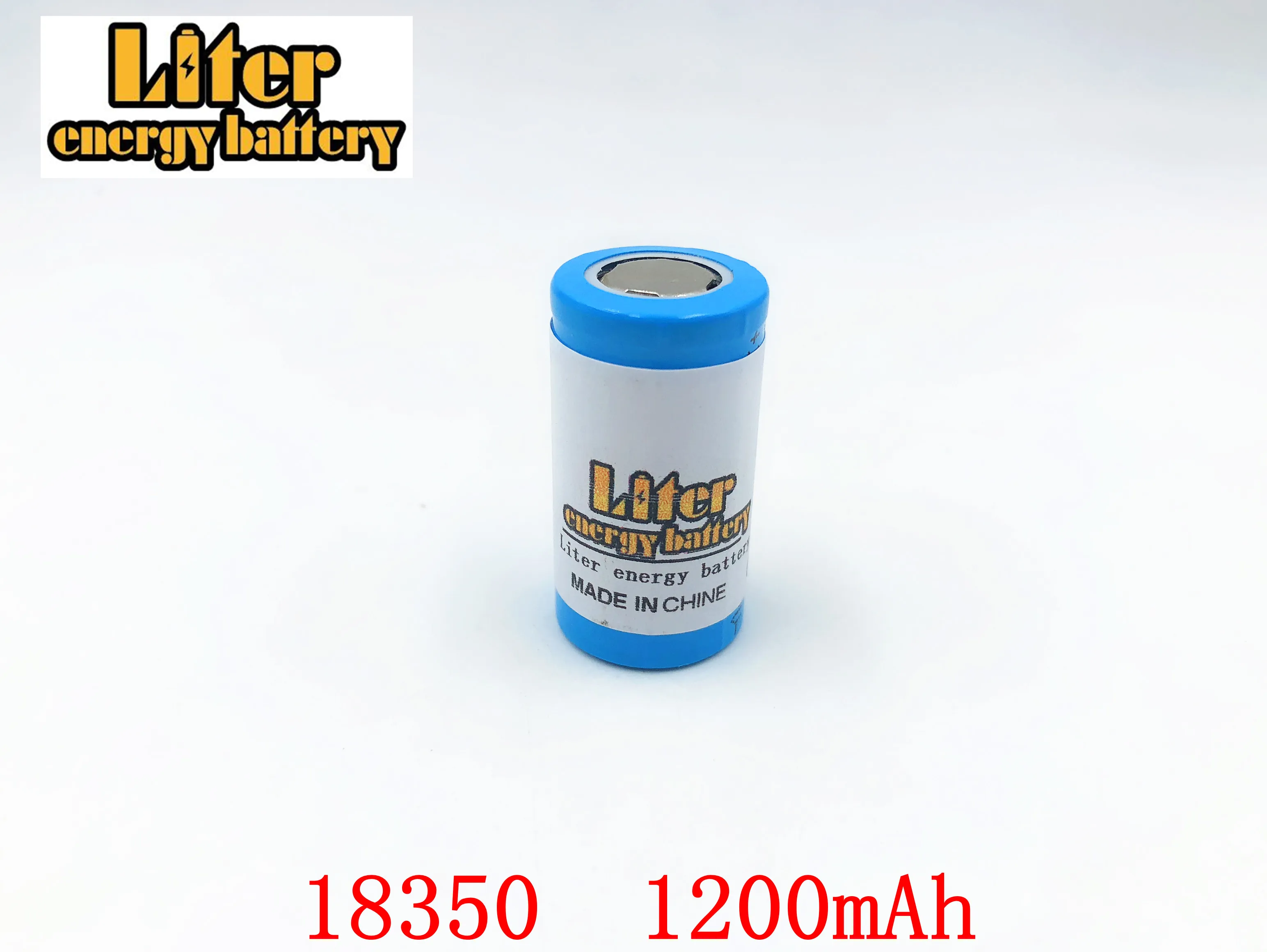 2PCS Liter energy battery 18350 battery 1200mAh 3.7V Li-ion Rechargeable Battery with battery protective storage box