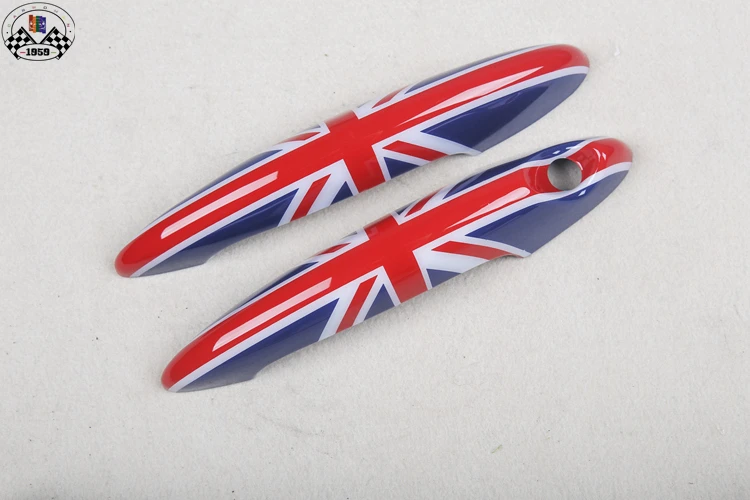 Brand New ABS Material UV Protected Union Jack & Pure Style Door Handle Cover For mini cooper R56 R57 R58 R59 (2 pcs/set)