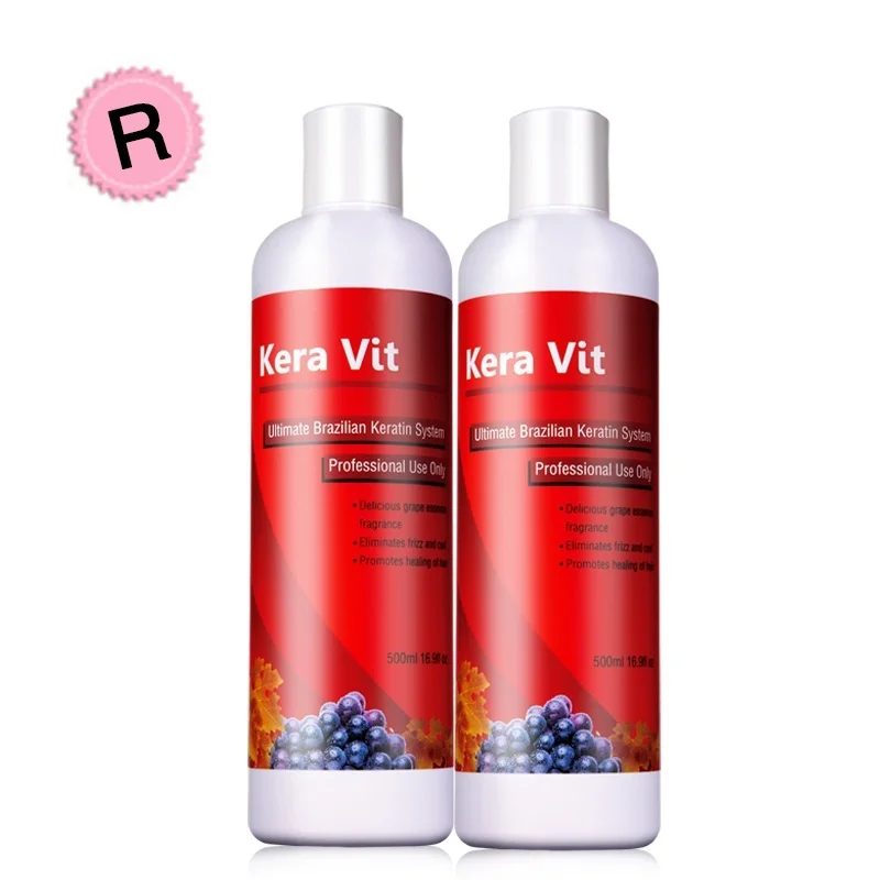 

Professional Keravit Keratin Hair Treatment 12% Formaldehyde For Resistant Hair Repair Hair Smooth Free Shipping