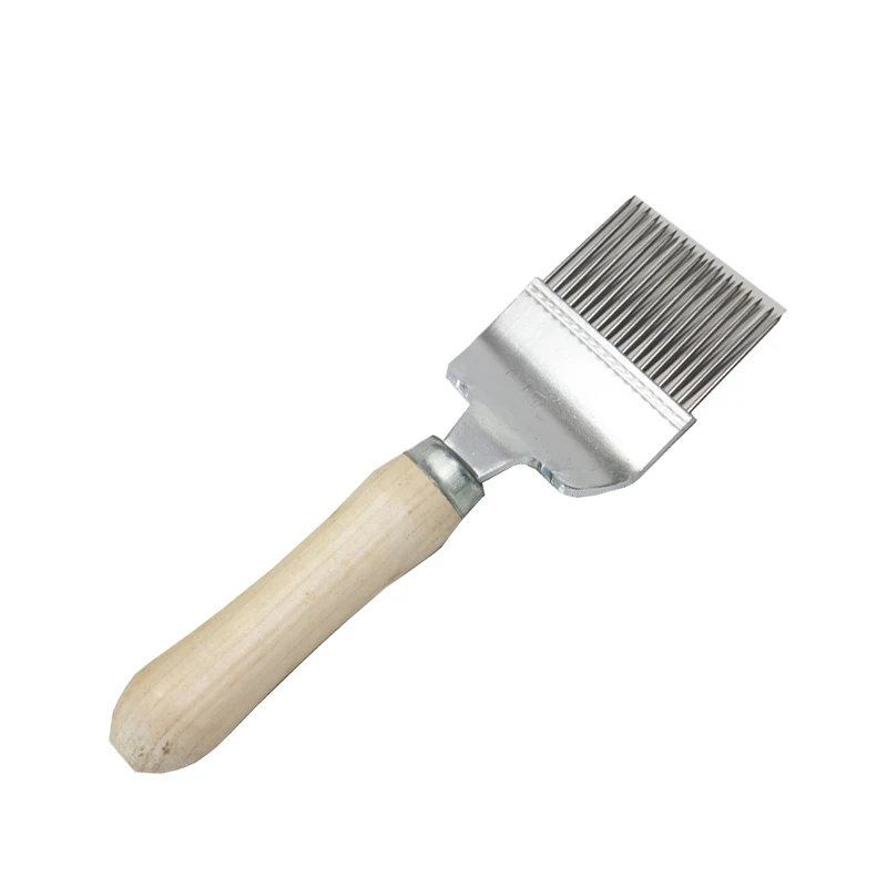 Beekeeping Equipment Honeycomb bee Scraper Wooden Handle Tool Uncapping Fork Beekeeping tools