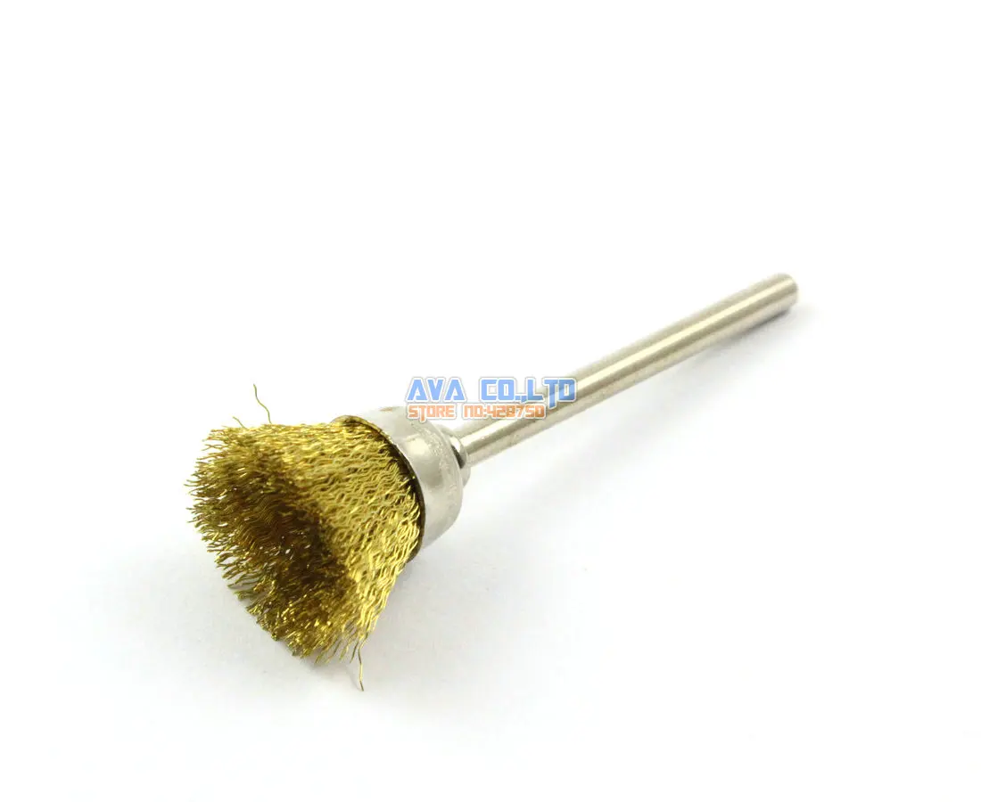 

20 Pieces 13mm Brass Wire Brush Cup for Cleaning Rust Removal