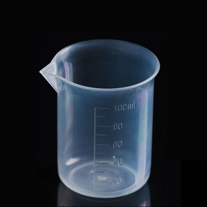 1000pcs 100ML Clear Plastic Measuring Cup Graduated Beaker Kitchen Kitchenwares Measuring Tools Cooking Tool ZA5312