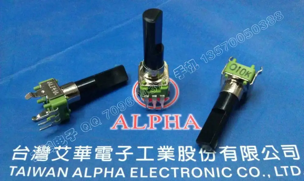 

5pcs The original Taiwan ALPHA R09 potentiometer, C10K 23MM axis