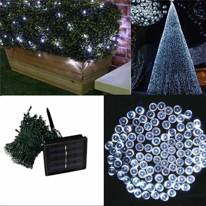 50/100/200/300 LED Outdoor Solar Lamps String Lights Fairy Holiday Christmas Party Garlands Solar Power Garden Waterproof Lights