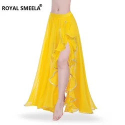 Sexy belly dancing skirt side split Skirt belly dance skirts women professional stage belly dance costume belly dancing wear