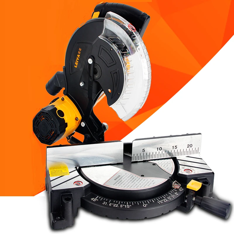 10 inch Circular Saw Free Cutting Angle Compound Saw 1100W Aluminum Wood Cutter Multifunction Miter Saw Machine LY255-01