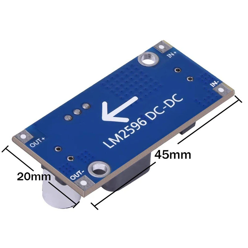 1Pcs LM2596 Power Converter Step Down Module DC-DC 3.2V-41V Regelbare Voeding 1.25V-35V Voor Arduino