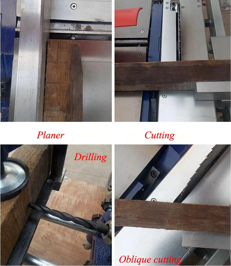 3 in 1 Multi-function Woodworking Table Planing Small Table Saw Table Drill Body Cutting Machine Planer Electric Planer