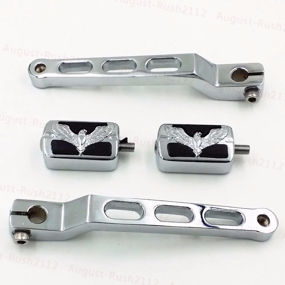 

Chrome Heel Toe Gear Shifter Shift Lever + Eagle Peg For Harley FLST FLT FLHT Electra