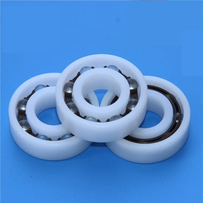 

605 POM plastic deep groove ball bearing size 5*14*5mm with glass balls