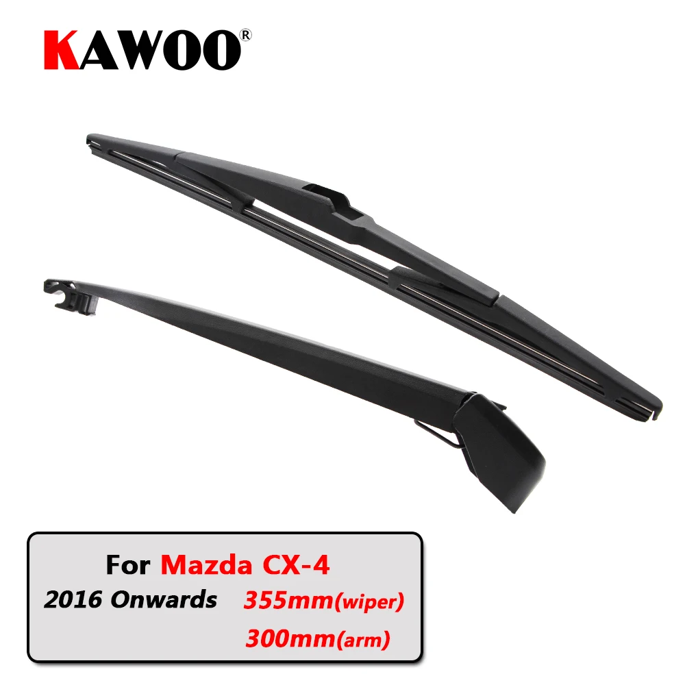 

KAWOO Car Rear Wiper Blade Blades Back Window Wipers Arm For Mazda CX-4 Hatchback (2016 Onwards) 355mm Auto Windscreen Blade