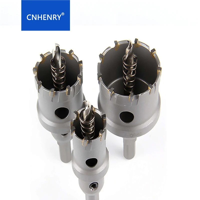 1PC 16-65mm Core Hole Saw Carbide Tip TCT drills For Steel Carbide Metal Cutter Tool Thick Steel Plates Drilling