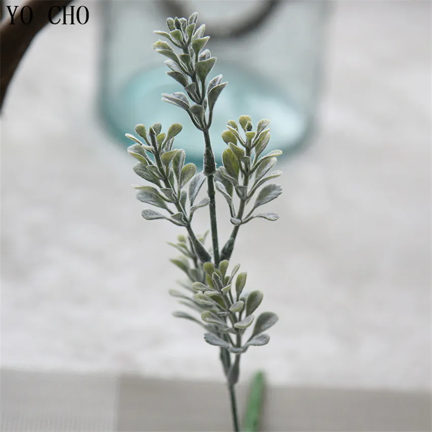 YO CHO home decorations accessories artificial PE plant real touch leaves fresh diy bouquet accessories artificial wall plants