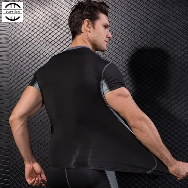 

Men Pro Shaper Compression Underwear 3D Cut Tight T-shirt,Cool High Elastic Sweat Quick-dry Wicking Sport Fitness Short Sleeve